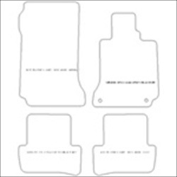 Mercedes C Class W204 Saloon and Estate Manual Car Mats